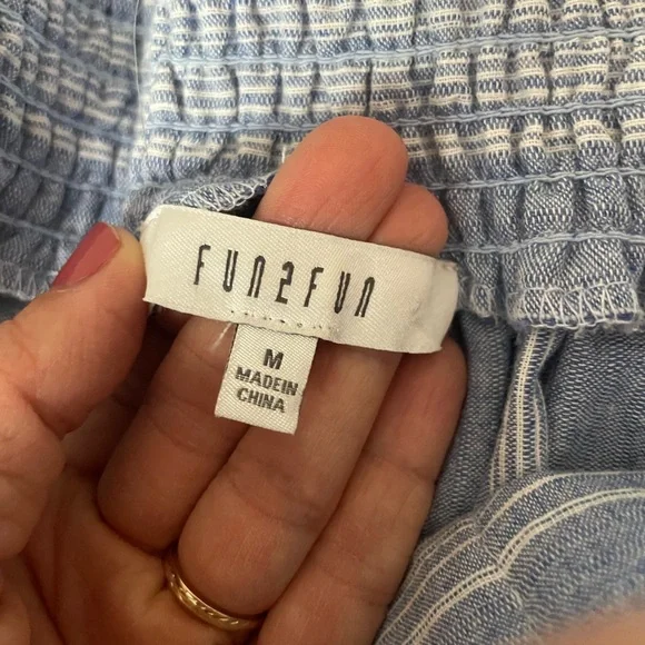 Blue/White Striped Women's Maxi Skirt NWOT - Picture 4 of 4